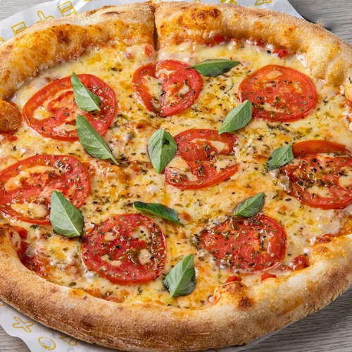uma deliciosa pizza de marguerita